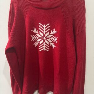 Talbots Festive Mockneck Sweater